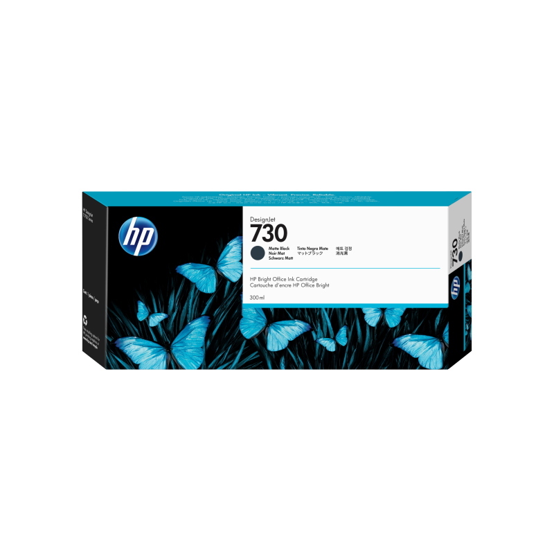 Hp cartuccia di inchiostro nero opaco designjet 730 da 300 ml