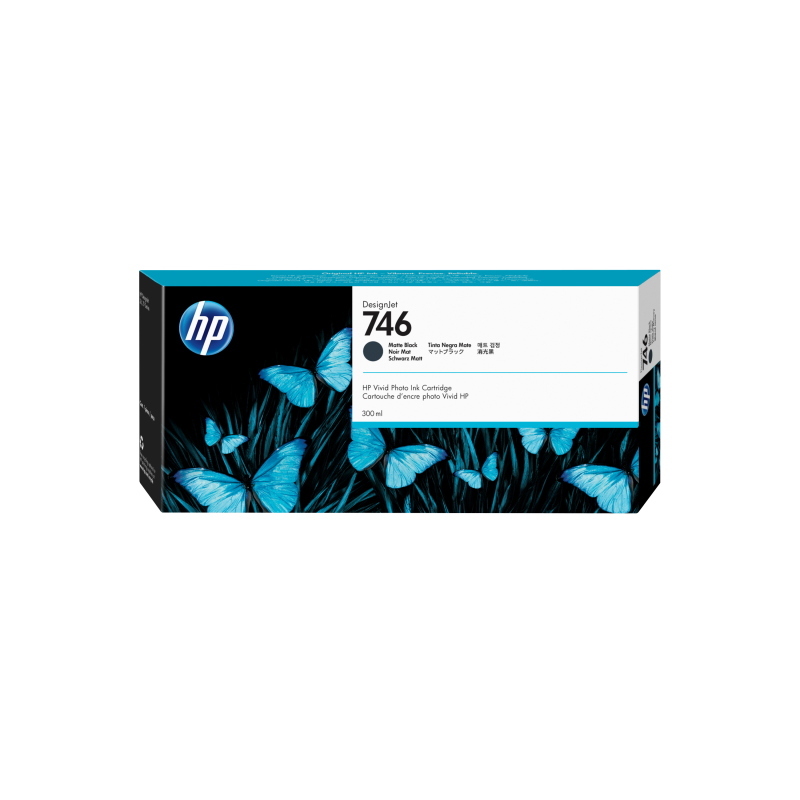 Hp cartuccia di inchiostro nero opaco designjet 746 da 300 ml
