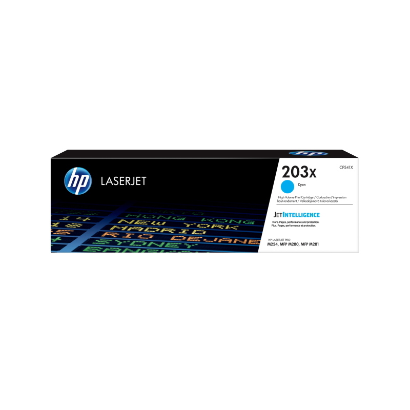 Hp cartuccia toner ciano originale ad alta capacità laserjet 203x