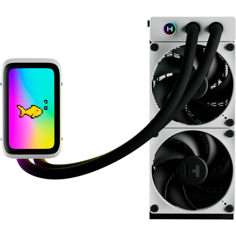 Hyte thicc q60 cpu liquid cooler display ips intel 1851/1700/1200 amd am5/am4/tr4