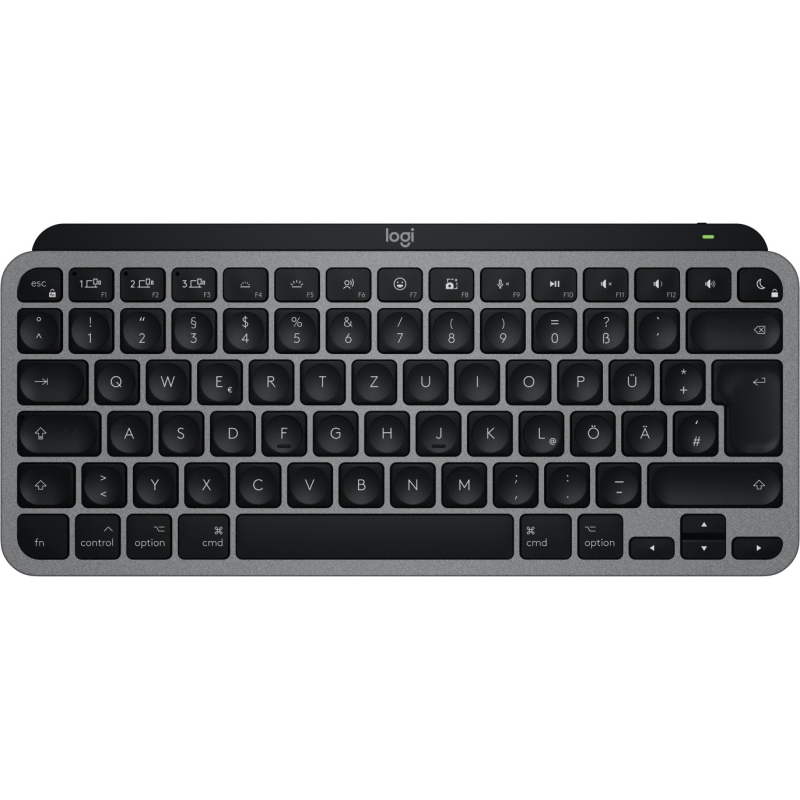 Logitech mx keys mini for mac tastiera casa/ufficio bluetooth qwertz tedesco nero, grigio - Immagine 4