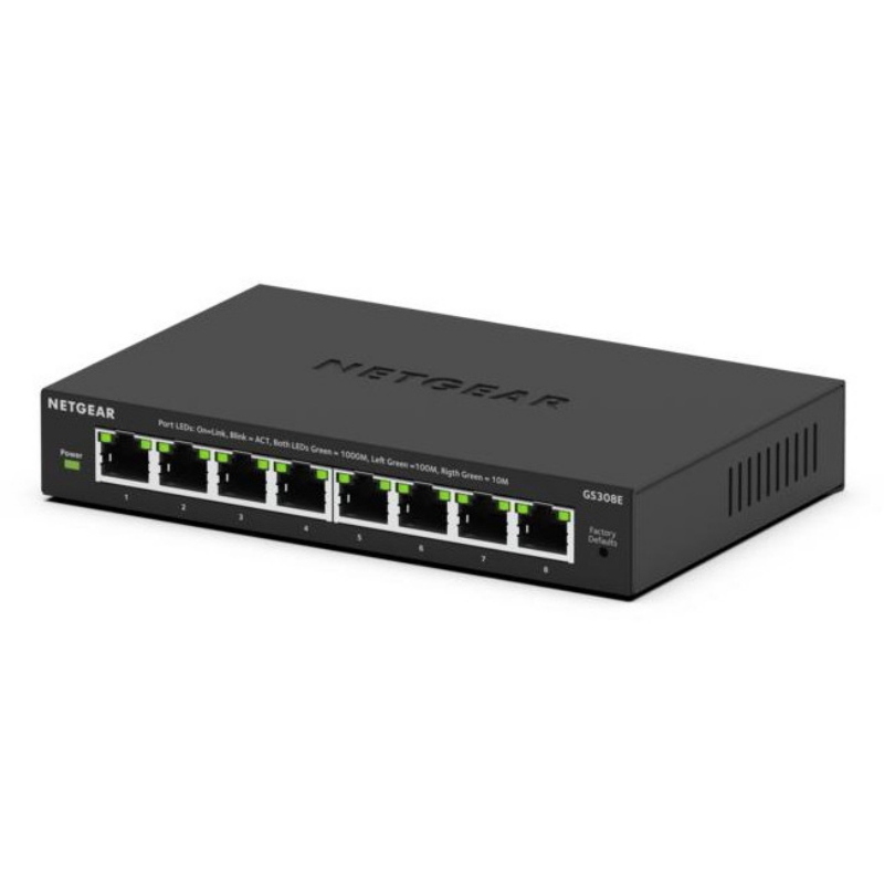 NETGEAR GS308E Gestito L2/L3 Gigabit Ethernet [10/100/1000] Nero (NETGEAR 300 Se - Immagine 9