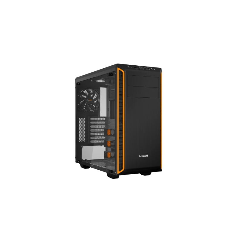 Be-Quiet Nero/Arancione Silenzio! Pure Base 600 Vetro Temperato Usb 3.1 - Immagine 6