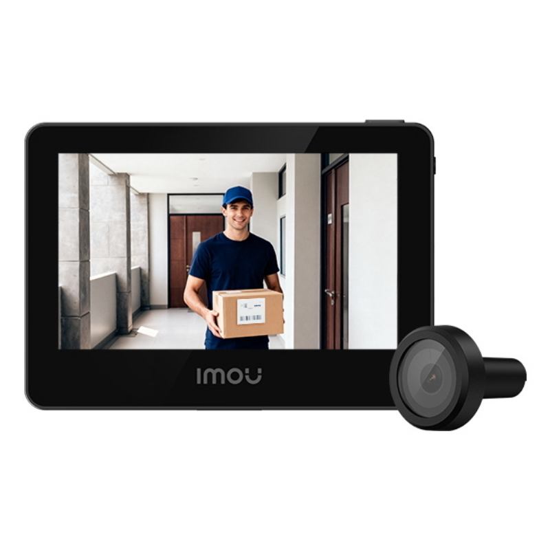 Imou spioncino elettronico wifi 3k(5mp) 4.3 149? aov batt.ric. sd usb-c