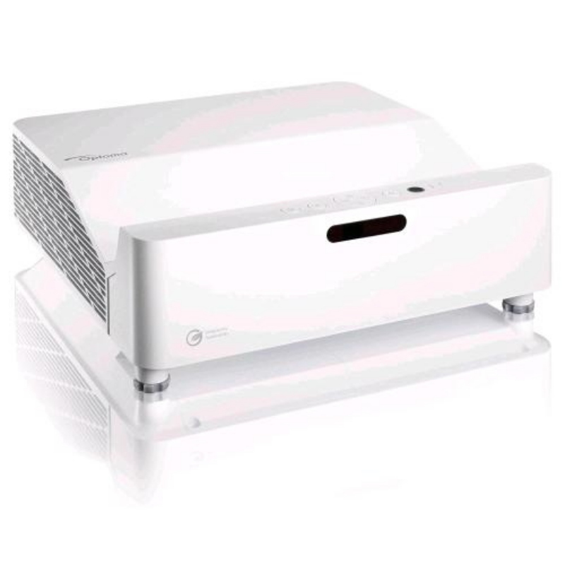 Optoma zh430ust videoproiettore laser dlp ottica ultra corta full hd 1080p 16:9 contrasto 300.000:1 comandi lan crestron, extron, amx, pj-link e telnet 4.000 lumen bianco