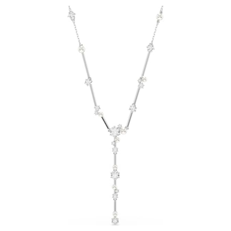 Swarovski 5711830 collana / set swarovski - y collana whi/rhs nuovo in scatola originale