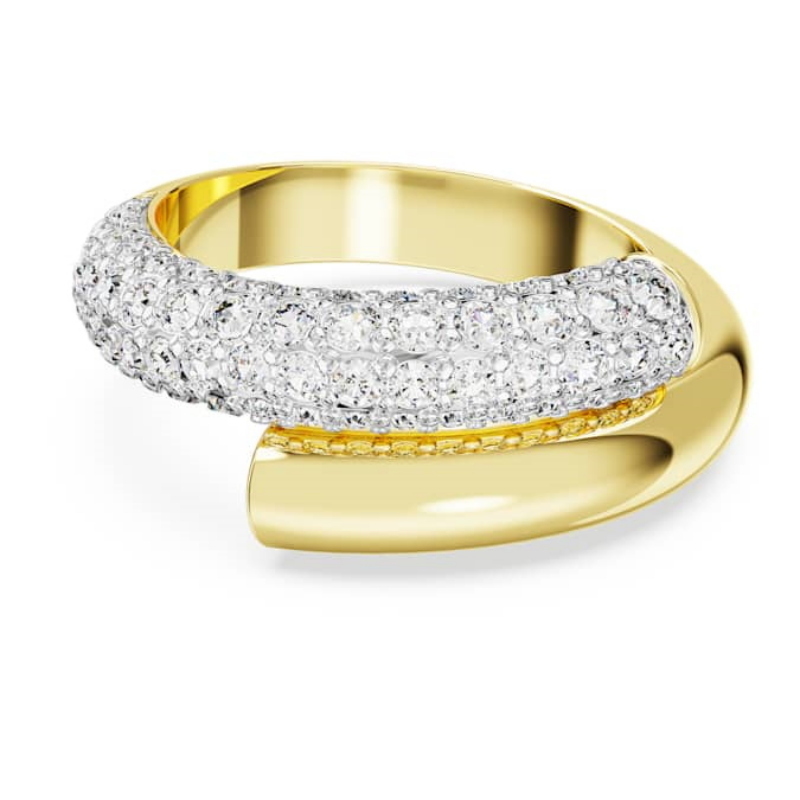 Swarovski 5668815 anello swarovski - anello round cry/gos 58 nuovo in scatola originale