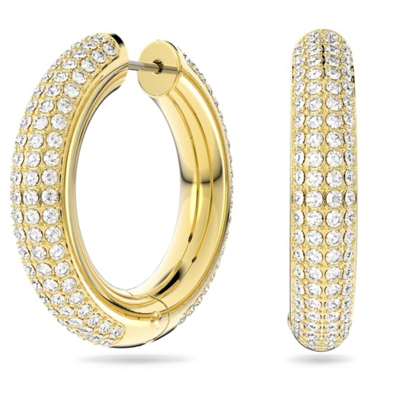 Swarovski 5618305 swarovski fashion piece - dextera orecchino a buco hoop cry/gos nuovo in scatola originale