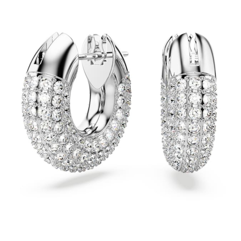 Swarovski 5618306 swarovski fashion piece - dextera orecchino a buco hoop s /cry/rhs nuovo in scatola originale