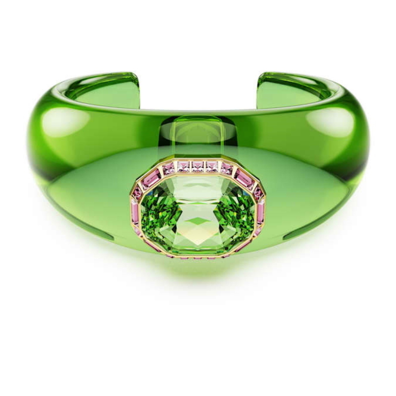 Swarovski 5714381 swarovski fashion piece - dulcis cuff gre/pink/gos m nuovo in scatola originale