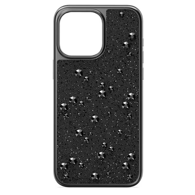 Swarovski 5682966 swarovski fashion piece - high 15 pro max case instarsia bla/oth nuovo in scatola originale