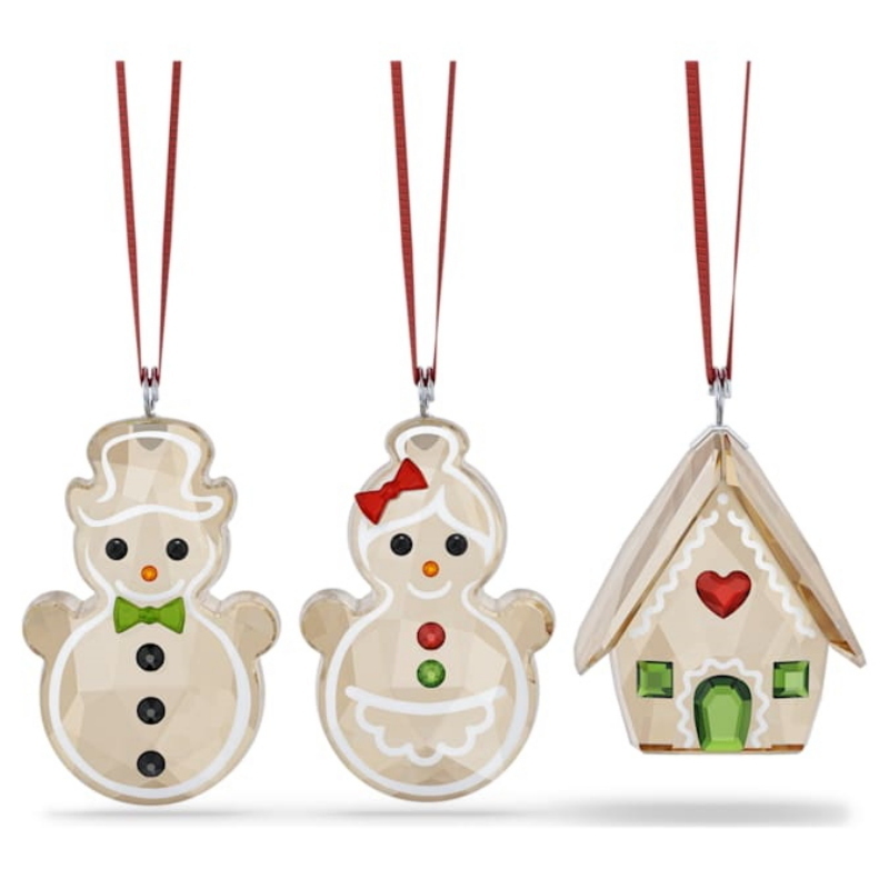 Swarovski 5701511 collana / set swarovski - ornament set gingerbread nuovo in scatola originale