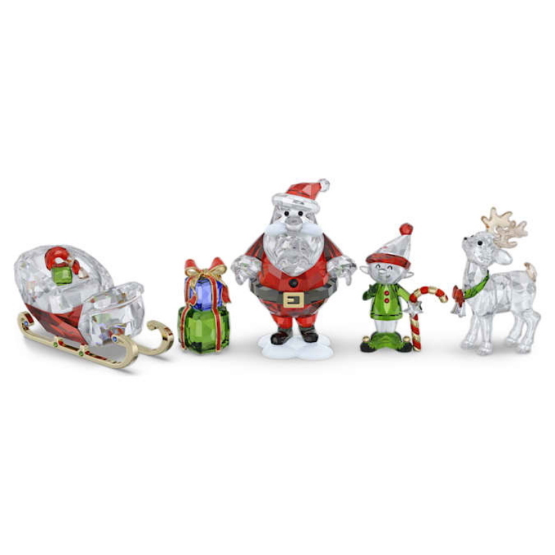 Swarovski 5713797 collana / set swarovski - set santa story nuovo in scatola originale