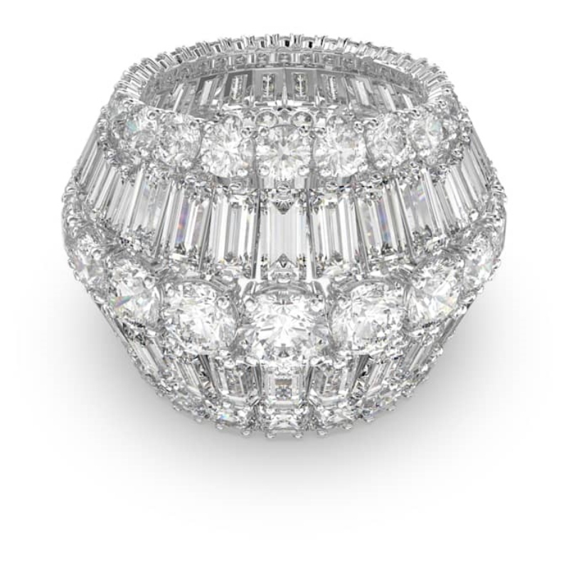 Swarovski 5598341 anello swarovski - anello l rows white/rhs 55 nuovo in scatola originale