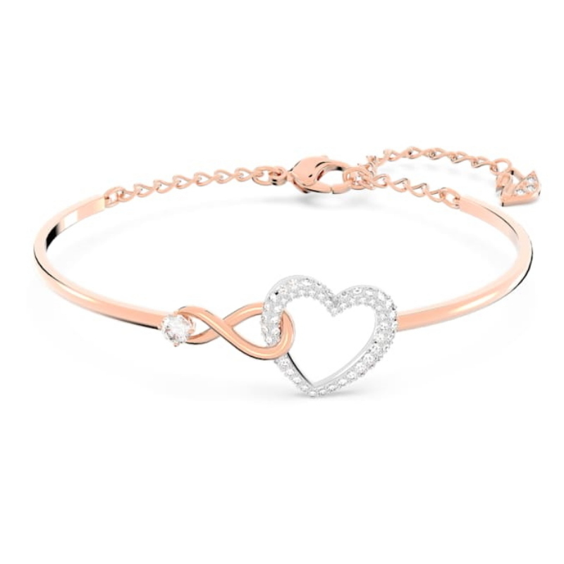 Swarovski 5518869 bracciale swarovski rigido / soft - bracciale rigido h&i cry/cz nuovo in scatola originale
