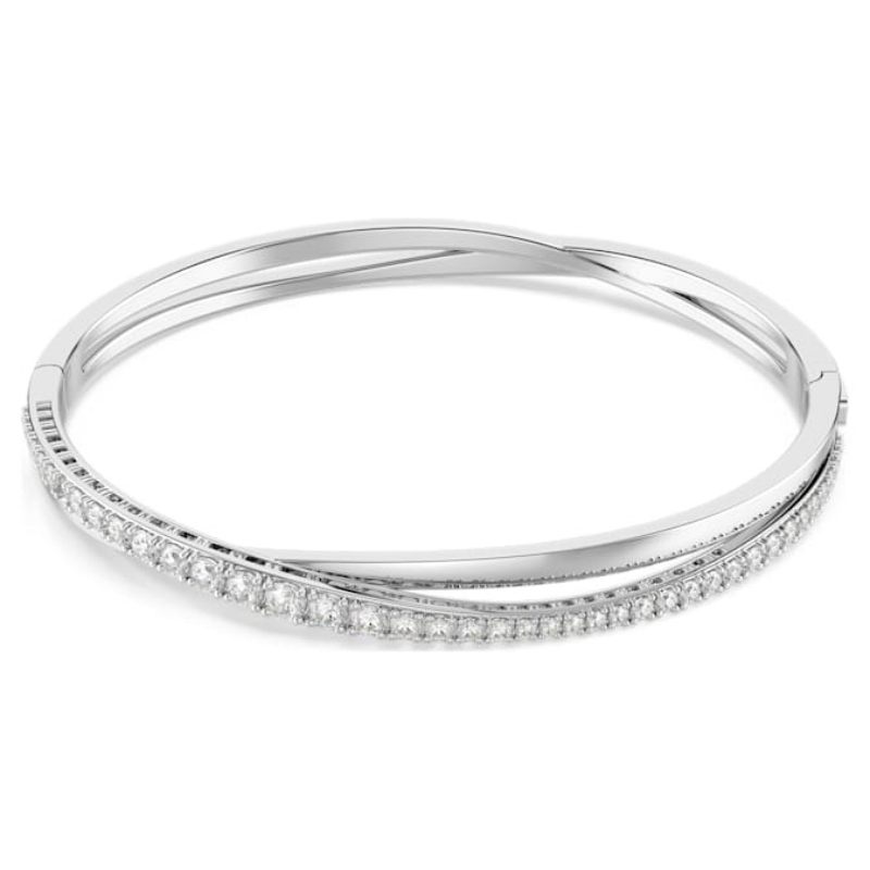 Swarovski 5565210 bracciale swarovski rigido / soft - bracciale rigido rows czwh/rhs nuovo in scatola originale