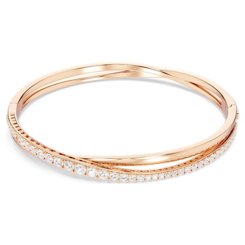 Swarovski 5620552 bracciale swarovski rigido / soft - bracciale rigido white/ros nuovo in scatola originale