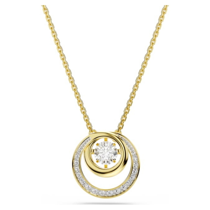 Swarovski 5738248 collana / set swarovski - pend whi/gos nuovo in scatola originale