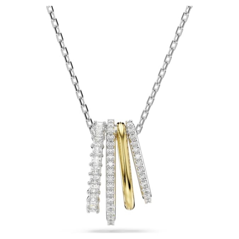 Swarovski 5696626 collana / set swarovski - pend whi/mix nuovo in scatola originale