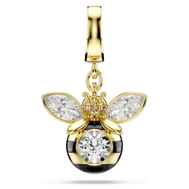 Swarovski 5743132 swarovski fashion piece - idyllia charm piccolo bee mul/gos nuovo in scatola originale