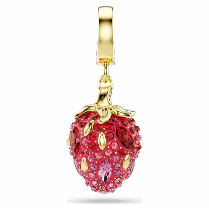 Swarovski 5743136 swarovski fashion piece - idyllia charm piccolo strawberry red/gos nuovo in scatola originale