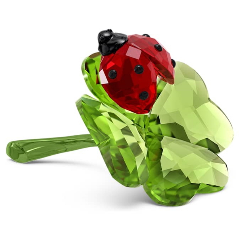 Swarovski 5666852 swarovski fashion piece - idyllia lady bug and clover nuovo in scatola originale