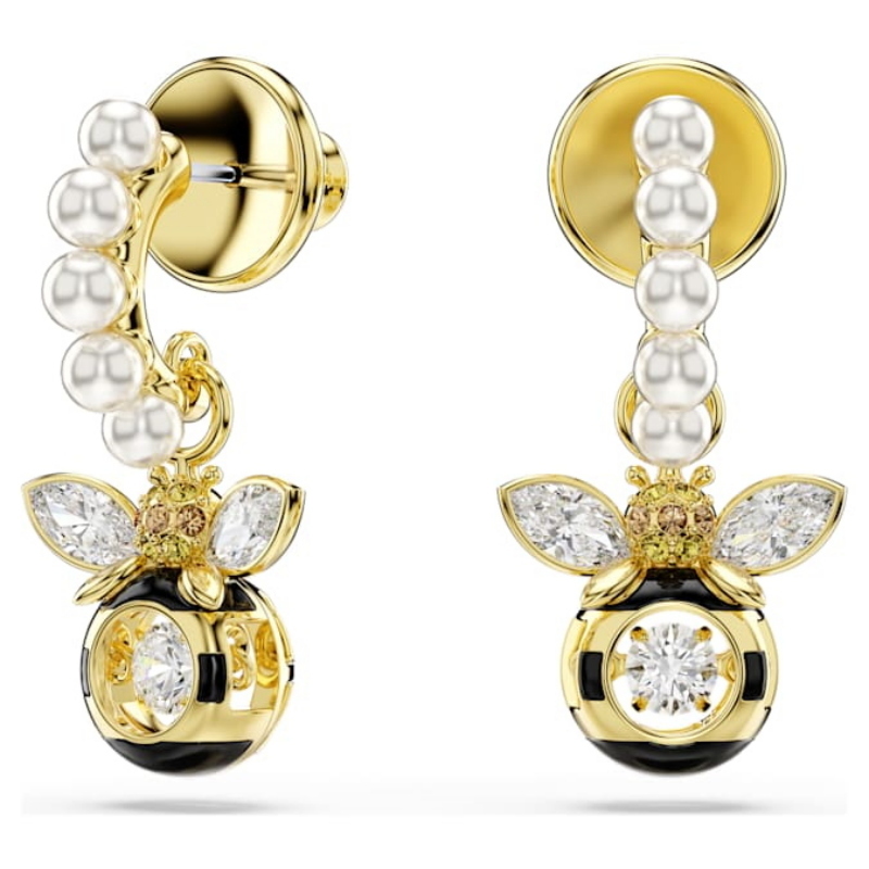 Swarovski 5742678 swarovski fashion piece - idyllia orecchino a buco bee dc mul/gos nuovo in scatola originale