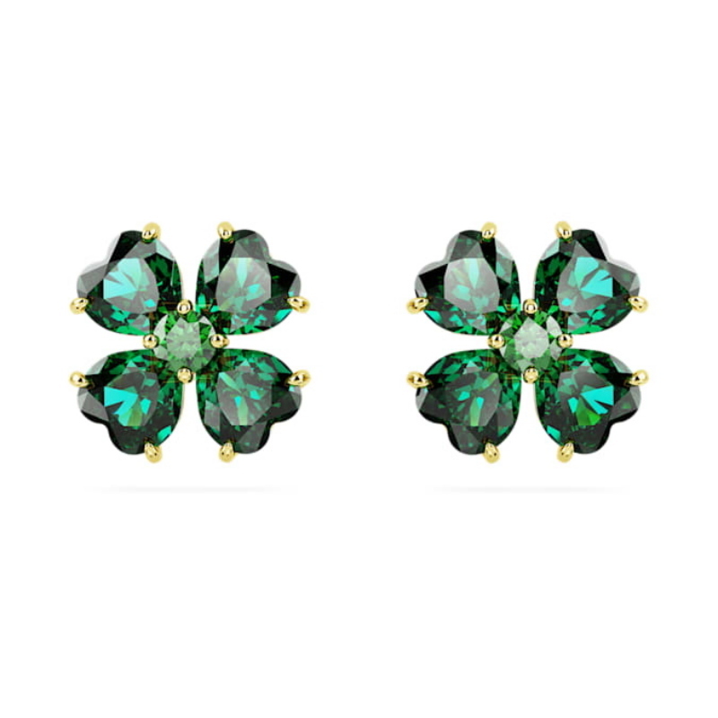 Swarovski 5666236 swarovski fashion piece - idyllia orecchino a buco stud clover gr nuovo in scatola originale