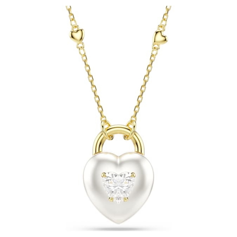 Swarovski 5744127 collana / set swarovski - pend white/gos nuovo in scatola originale