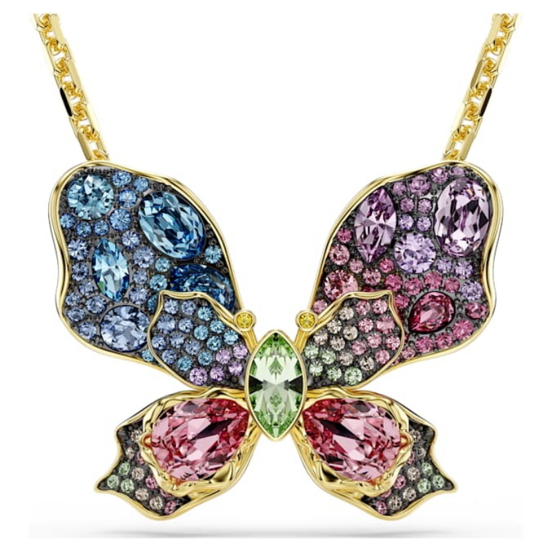 Swarovski 5709951 collana / set swarovski - pend wing mul/mix nuovo in scatola originale