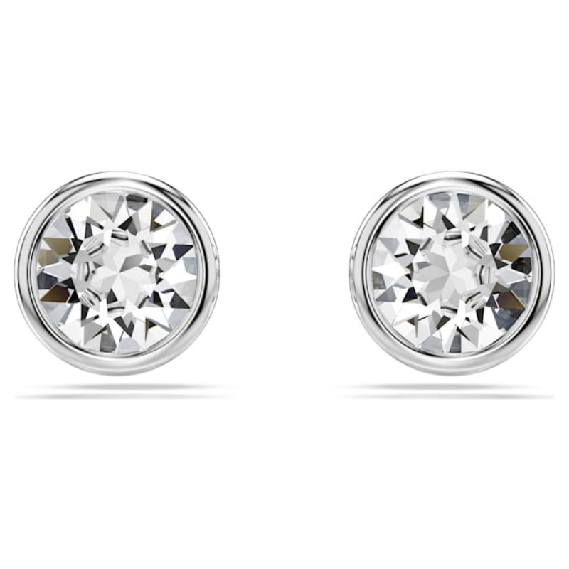 Swarovski 5696073 swarovski fashion piece - imber orecchino a buco stud whi/rhs nuovo in scatola originale