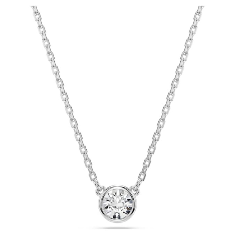 Swarovski 5696039 collana / set swarovski - pend whi/rhs nuovo in scatola originale