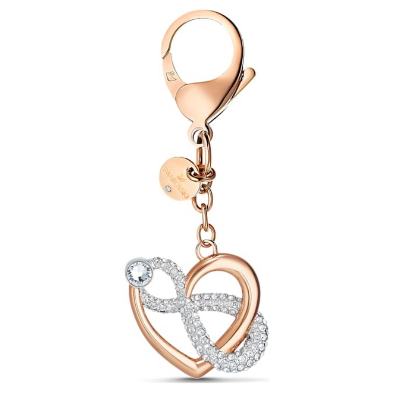 Swarovski 5530885 swarovski fashion piece - infinite bag charm piccolo multi/ros nuovo in scatola originale