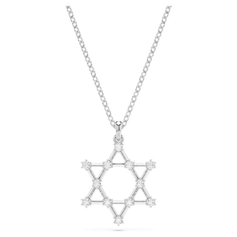 Swarovski 5677156 collana / set swarovski - pend star constella whi/rhs nuovo in scatola originale