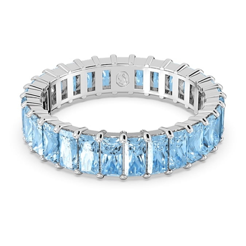 Swarovski 5661907 anello swarovski - anello aquam/rhs 52 nuovo in scatola originale