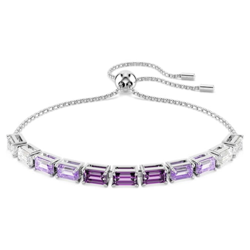 Swarovski 5707199 bracciale swarovski rigido / soft - bracciale baguette pur/rhs m nuovo in scatola originale