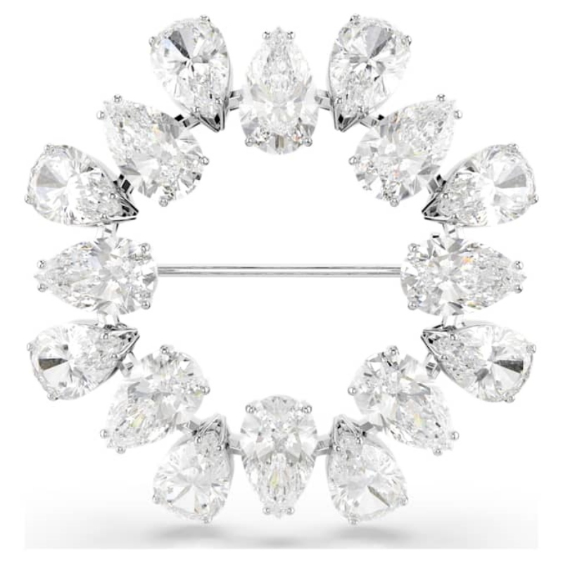 Swarovski 5714646 swarovski fashion piece - matrix spilla pear white/rhs nuovo in scatola originale