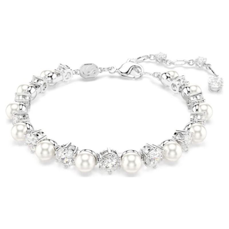 Swarovski 5689625 swarovski fashion piece - matrix tb pearl white/rhs m nuovo in scatola originale
