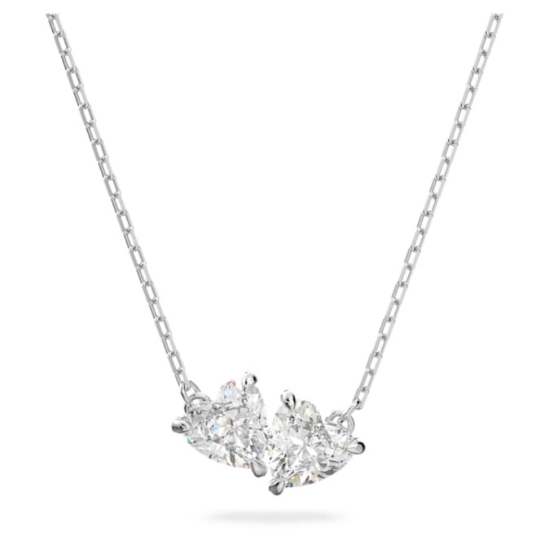Swarovski 5517117 collana / set swarovski - collana heart czwh/rhs nuovo in scatola originale