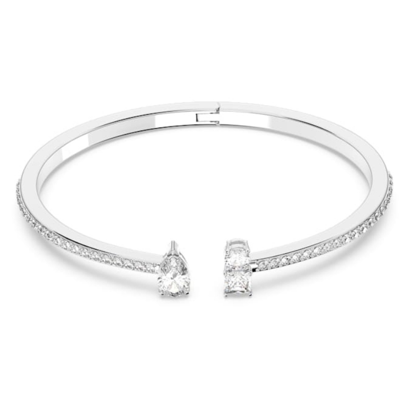 Swarovski 5572664 swarovski fashion piece - mesmera cuff czwh/rhs l nuovo in scatola originale