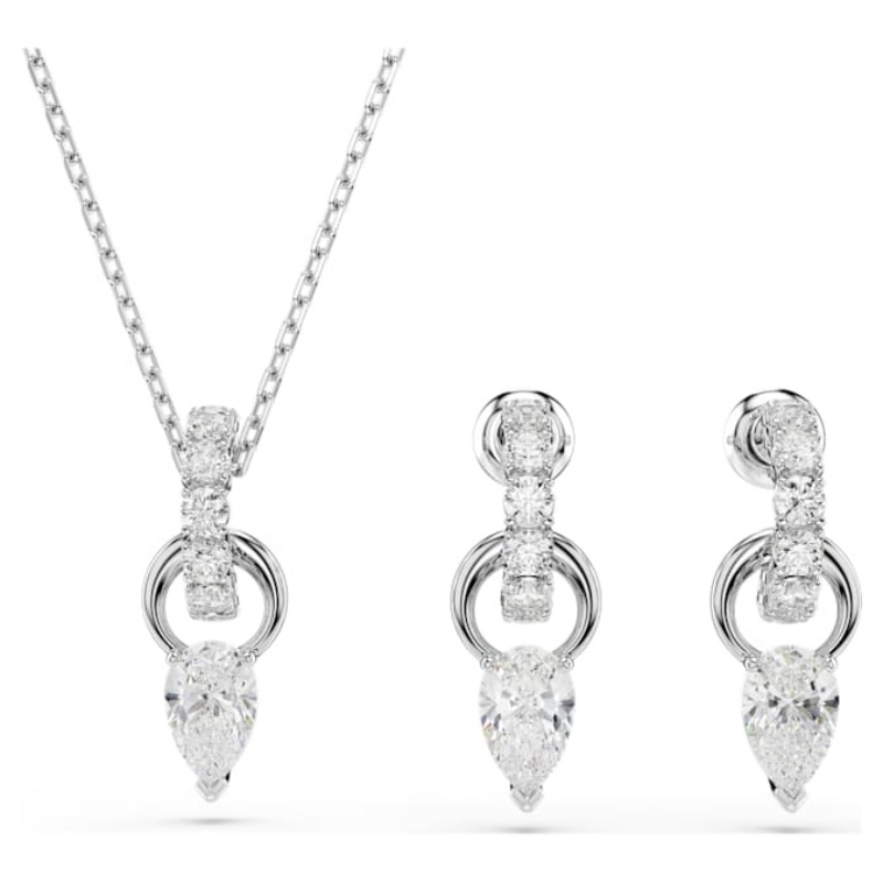 Swarovski 5723197 collana / set swarovski - set whi/rhs nuovo in scatola originale
