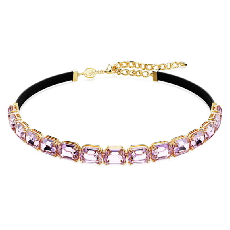 Swarovski 5720486 swarovski fashion piece - millenia girogola viol/gos nuovo in scatola originale
