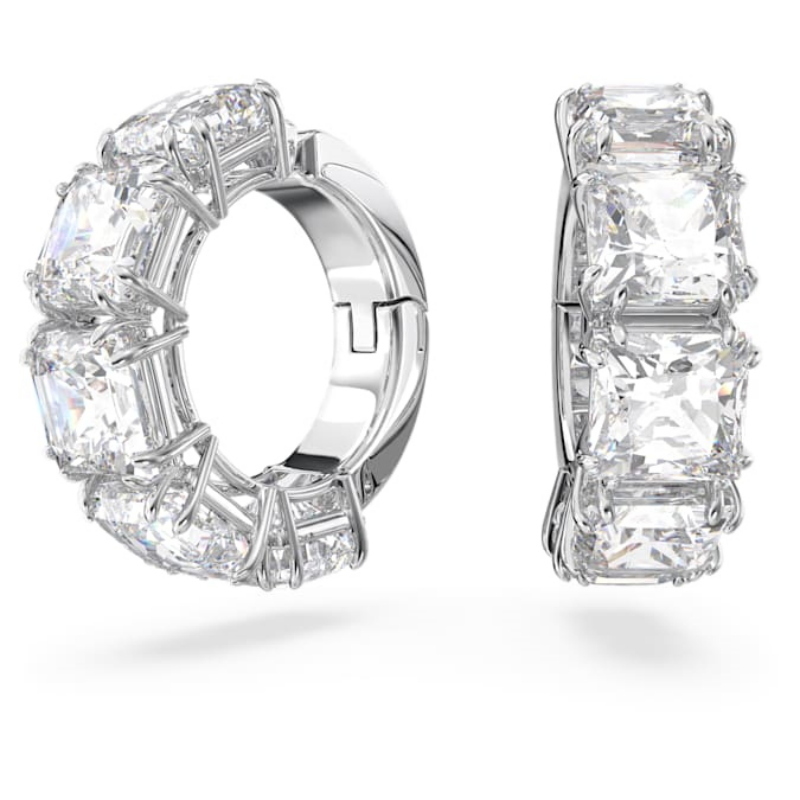 Swarovski 5654557 swarovski fashion piece - re matrix orecchino a clip pair white/ nuovo in scatola originale