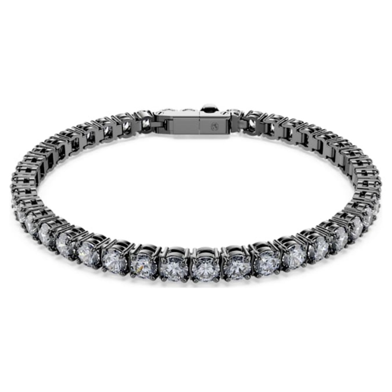 Swarovski 5693929 swarovski fashion piece - re matrix tb rnd sivgr/rus l nuovo in scatola originale