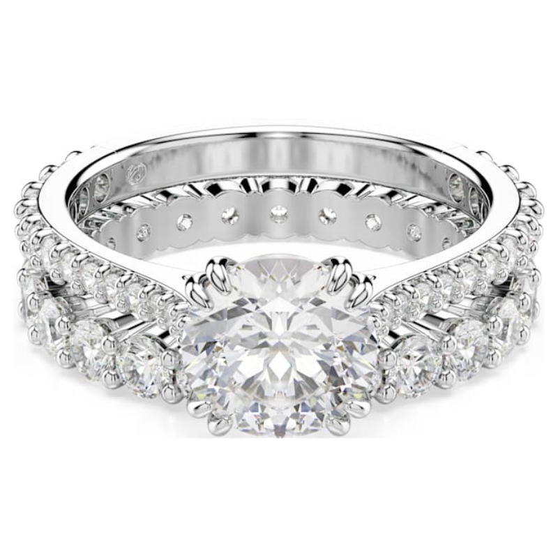 Swarovski 5649215 anello swarovski - set rings whi/rhs 50 nuovo in scatola originale