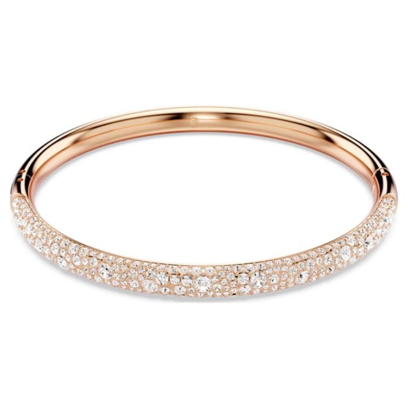 Swarovski 5688611 bracciale swarovski rigido / soft - bracciale rigido cre/ros m nuovo in scatola originale