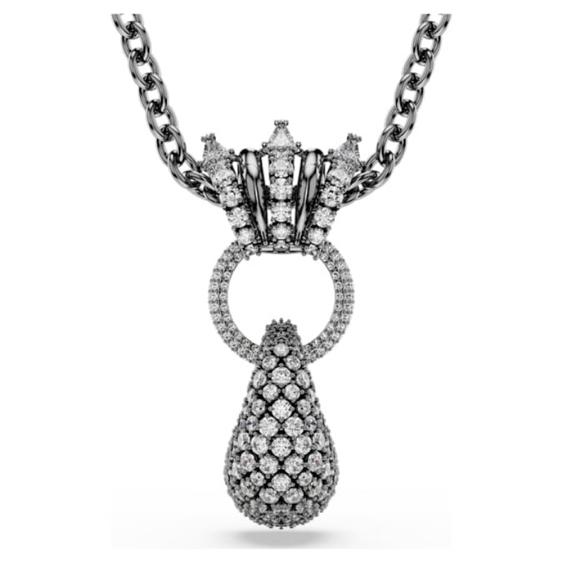 Swarovski 5735224 collana / set swarovski - pend white/rus nuovo in scatola originale