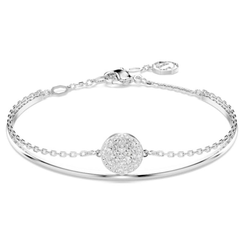 Swarovski 5683447 bracciale swarovski rigido / soft - soft mb cry/rhs m nuovo in scatola originale