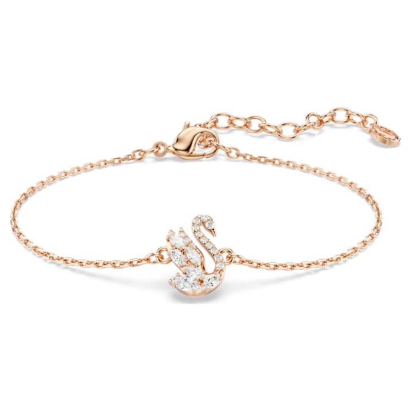 Swarovski 5738202 bracciale swarovski rigido / soft - bracciale whi/ros nuovo in scatola originale