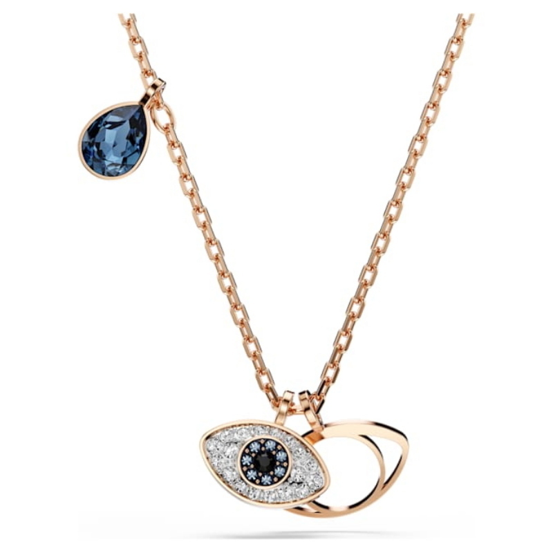 Swarovski 5736984 collana / set swarovski - pend mul/ros nuovo in scatola originale